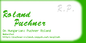 roland puchner business card